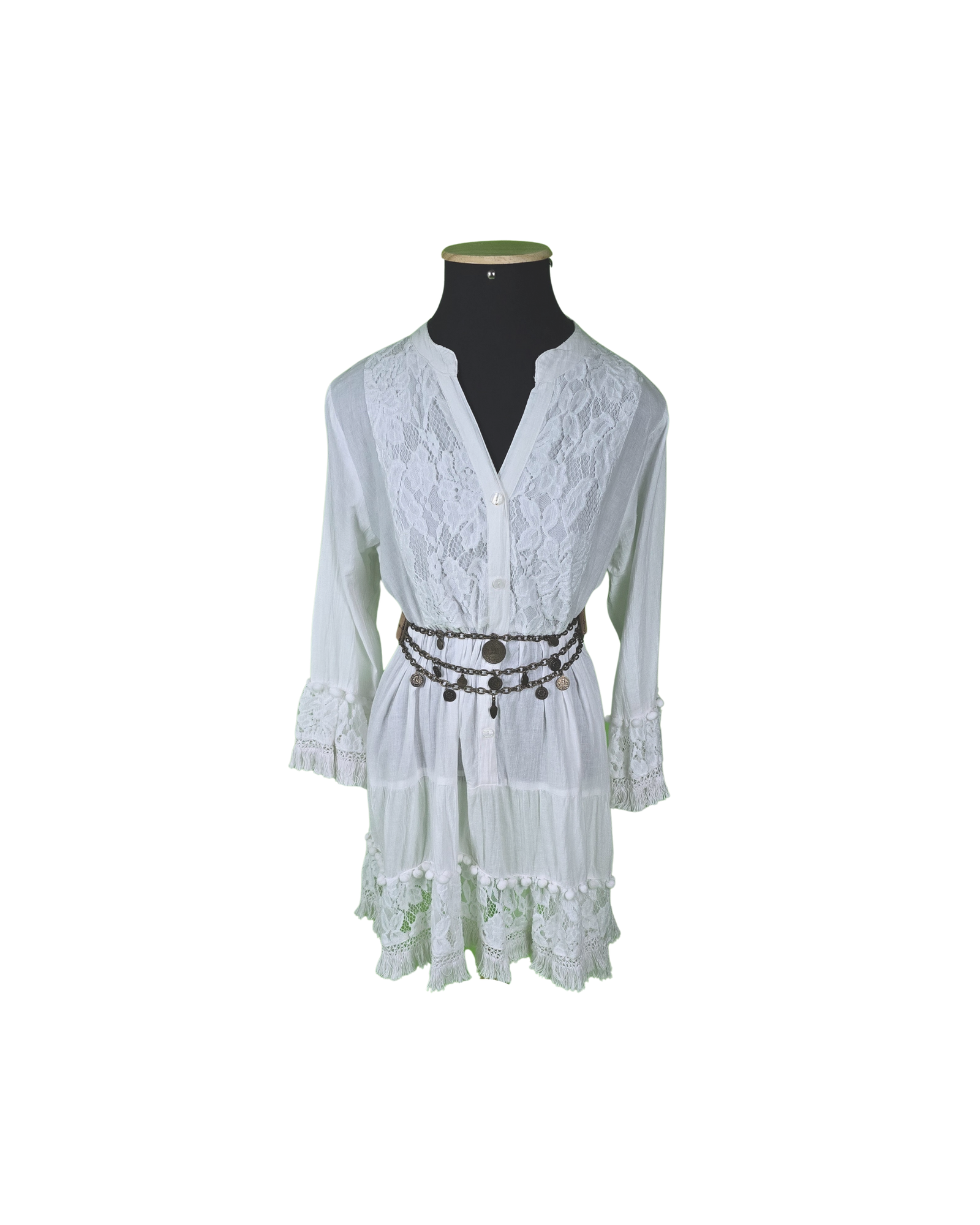 Vestido curto Mundo Boho Chic - M - Imagem 5