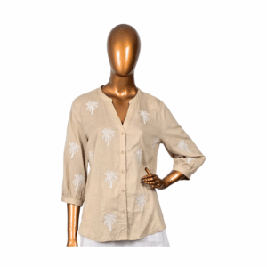 Blusa de manga curta Mundo Boho Chic - P